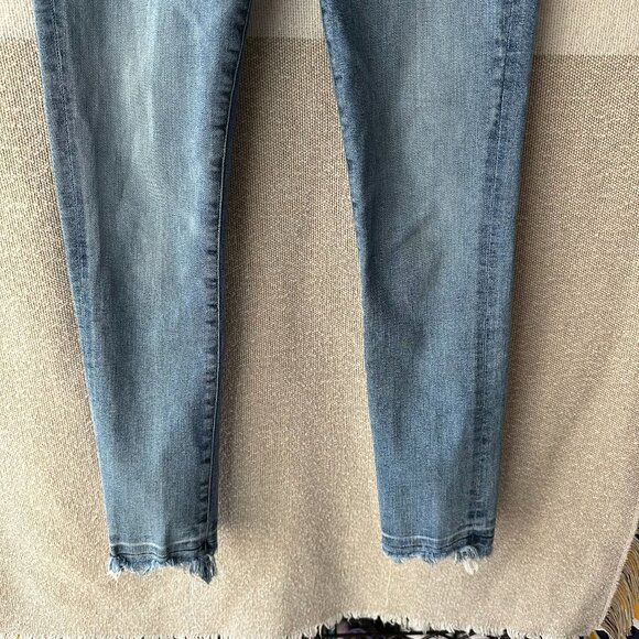 AGOLDE Sophie High Rise Skinny Crop in Style Hyper Sz 26 Denim Pants Medium Wash - Picture 4 of 14